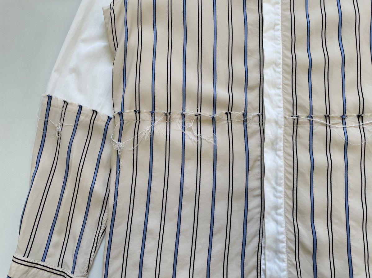 Wales Bonner A/W 20 Reworked Raw Edge Stripe Shirt Size US M / EU 48-50 / 2 - 7 Thumbnail