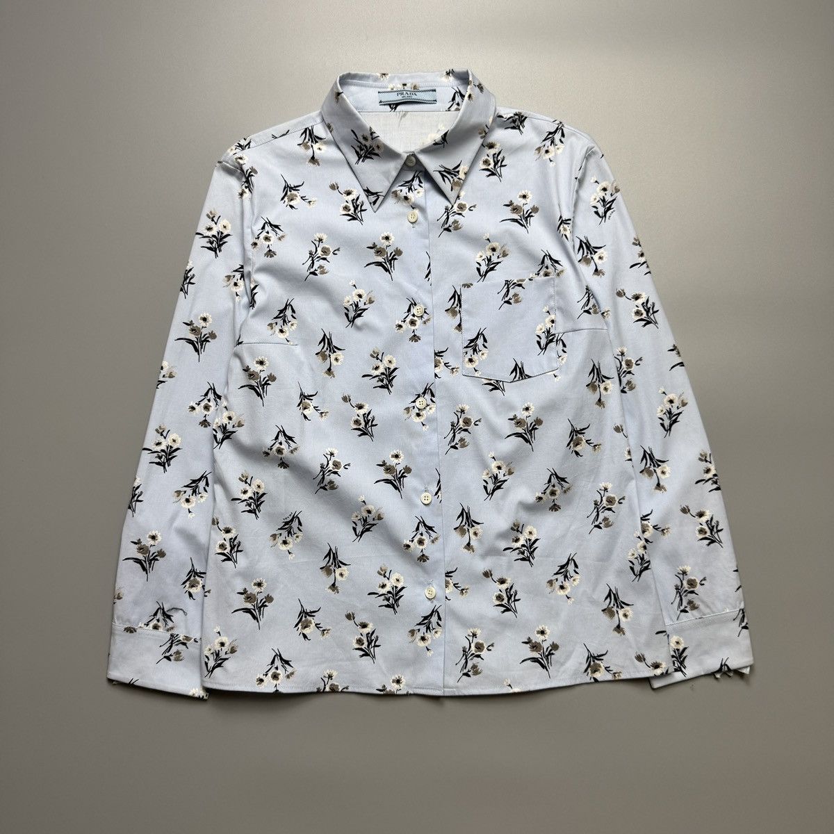 Prada Prada - Fall winter Floral Longsleeve Size S / US 4 / IT 40 - 1 Thumbnail