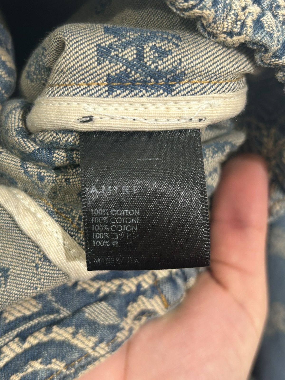 Amiri Amiri bandana jacquard denim jacket Size US M / EU 48-50 / 2 - 5 Thumbnail