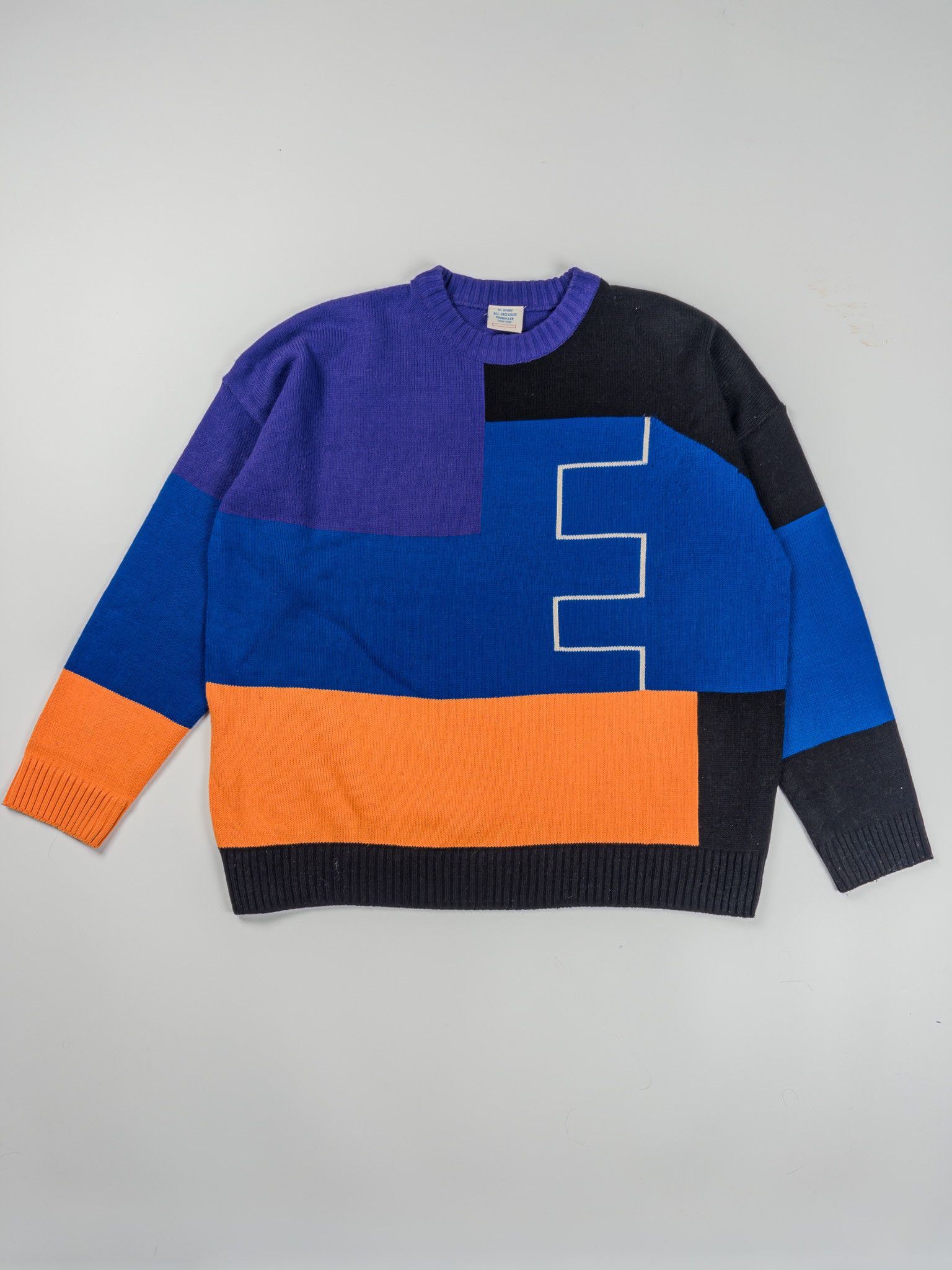Other Ic. Story Korea Colorblock Oversized Sweater Size US M / EU 48-50 / 2 - 1 Thumbnail