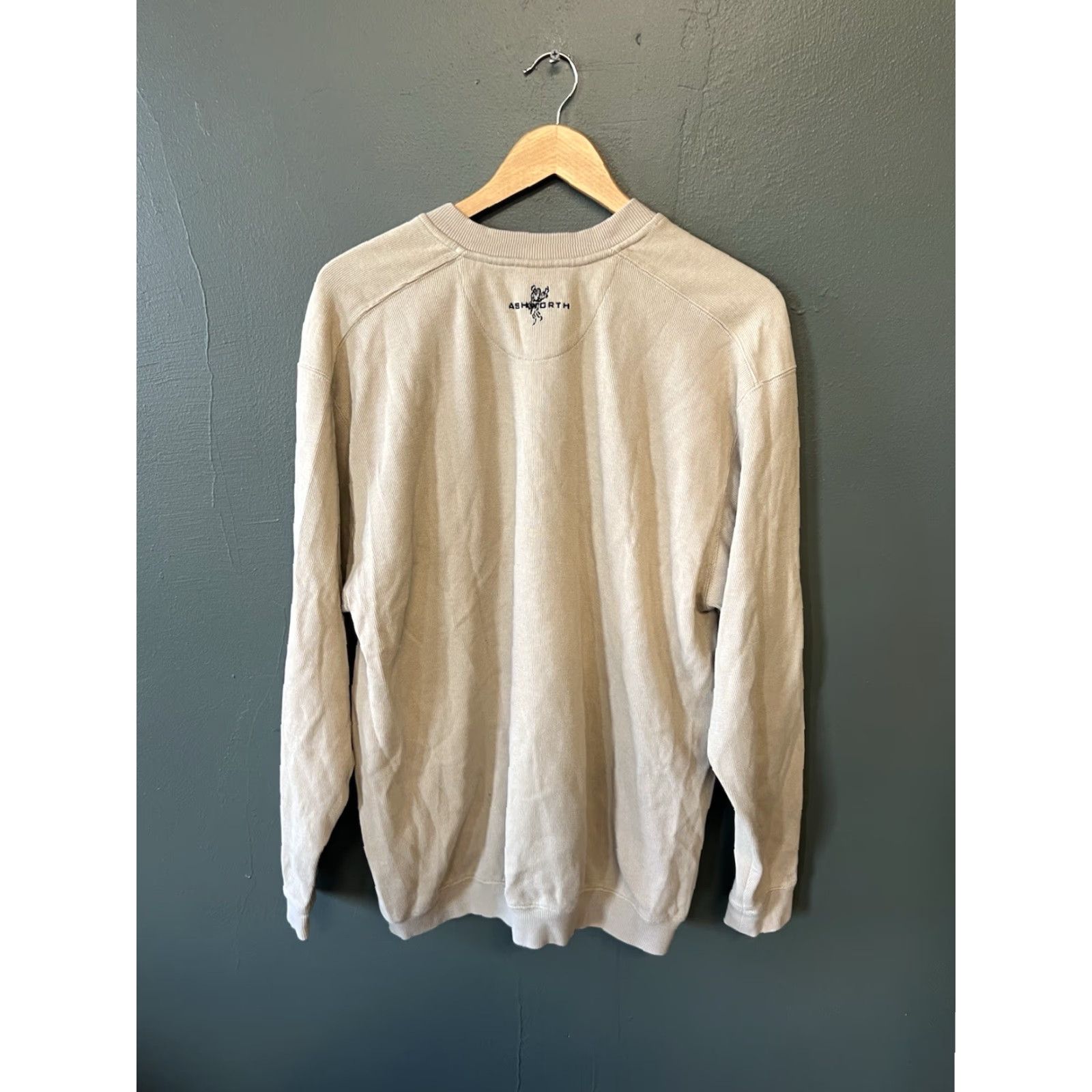 Vintage Ashworth Pullover Sweatshirt Golf Long Sleeve Mens M Beige Ribbed Torrey Pines Size US M / EU 48-50 / 2 - 2 Thumbnail