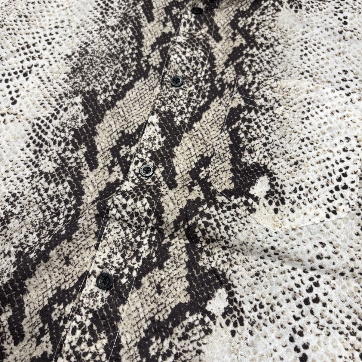 Yasuyuki Ishii 2000s Nicole Club - Python Snake Skin Button Shirt Size US M / EU 48-50 / 2 - 5 Thumbnail