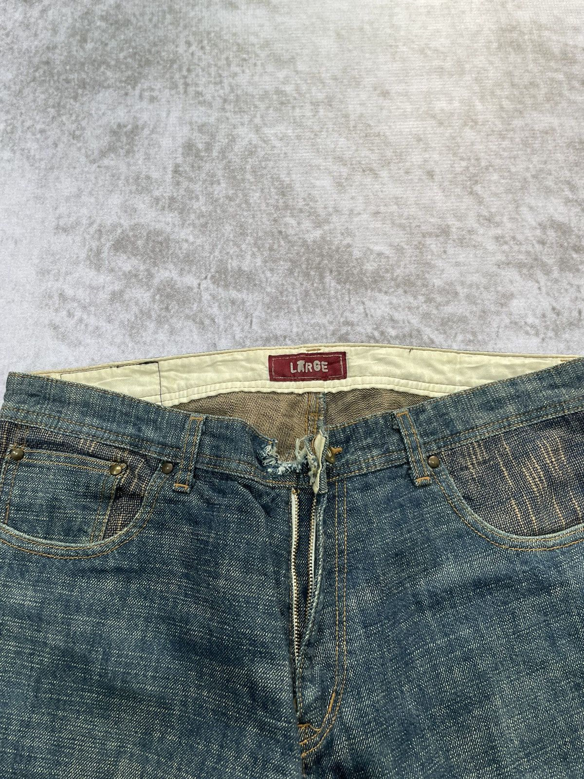 If Six Was Nine × Japanese Brand × Le Grande Bleu (L.G.B.) 2000s hybrid jeans japan denim pants y2k style Size US 32 / EU 48 - 3 Thumbnail
