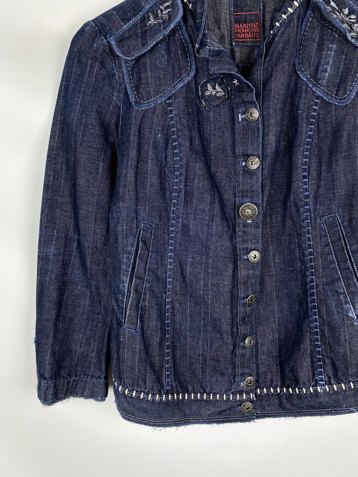 Marithe + Francois Girbaud Marithe Francois Girbaud vintage ladies light denim jacket Size M / US 6-8 / IT 42-44 - 5 Thumbnail