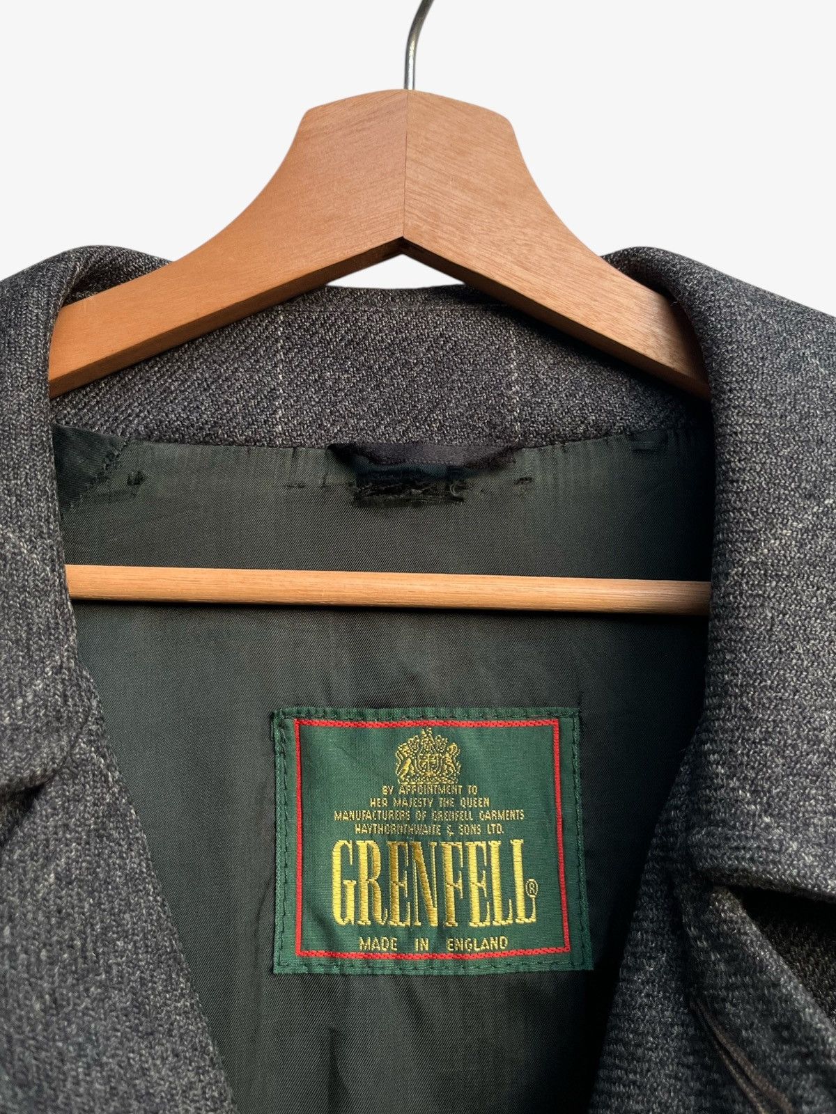 Grenfell Vintage Grenfell Check Pattern Wool Overcoat Size US M / EU 48-50 / 2 - 13 Thumbnail
