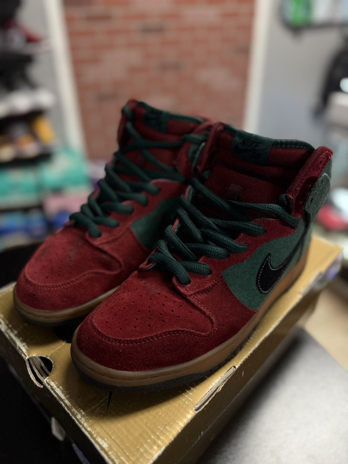 Nike Size 9.5- Nike SB Dunk High Pro Goofy Boy (305050-305) RARE Size US 9.5 / EU 42-43 - 5 Thumbnail
