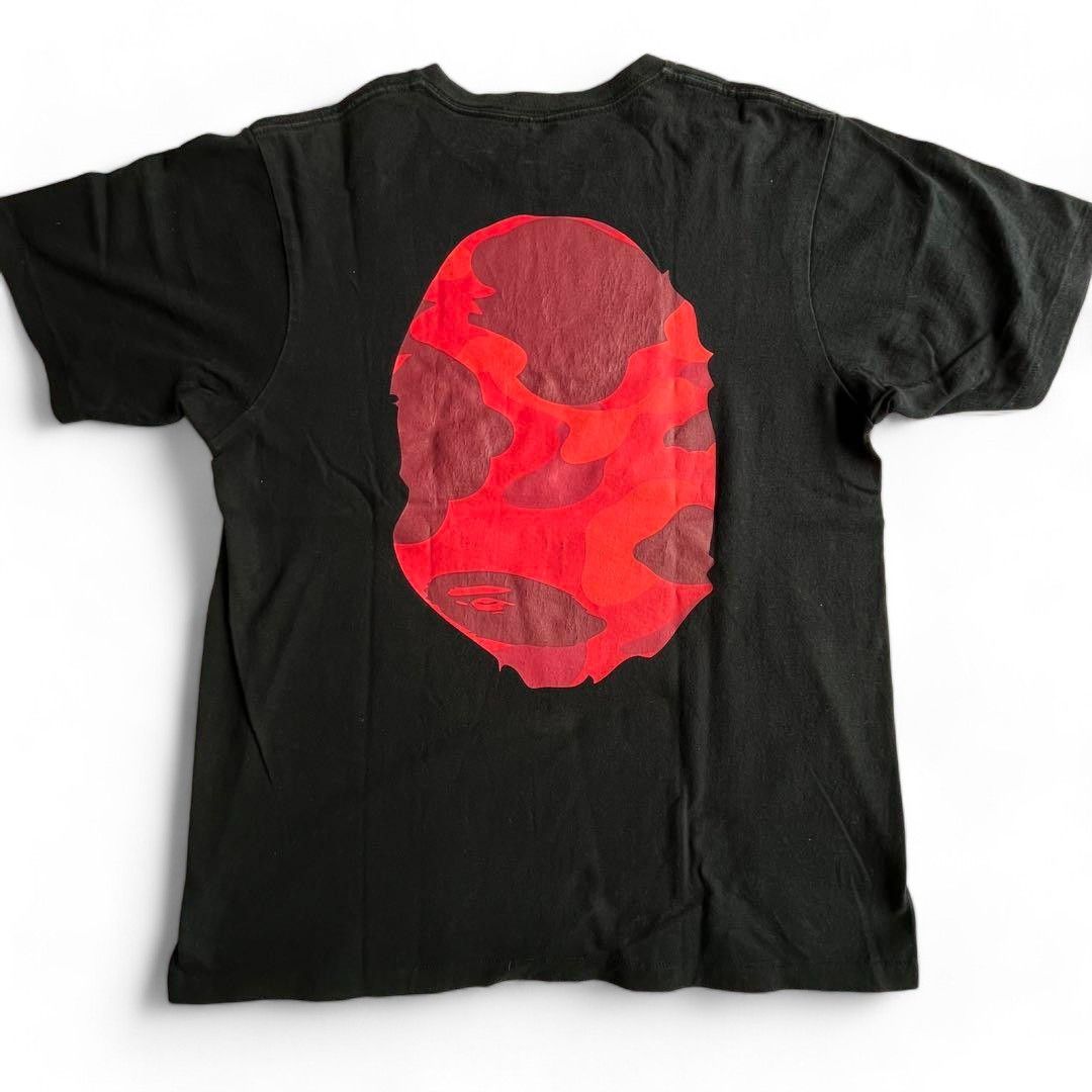 Bape A Bathing Ape (BAPE) - Bapehead Camo T-Shirt Black Red Size US M / EU 48-50 / 2 - 2 Thumbnail