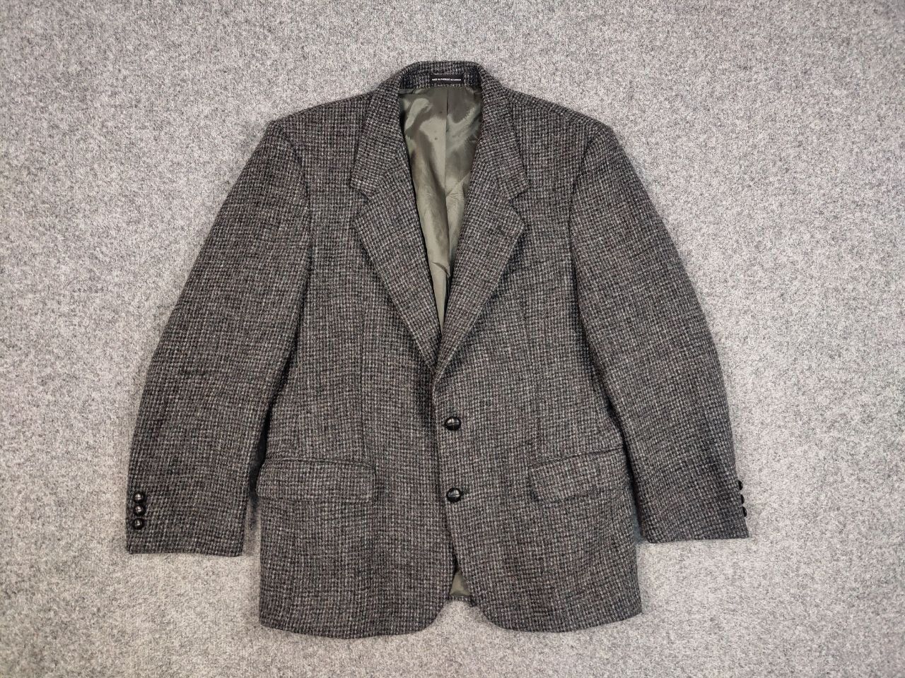 Designer × Harris Tweed × Vintage Vintage 90's Harris Tweed Court short Wool Blazer Jacket Size US S / EU 44-46 / 1 - 10 Thumbnail