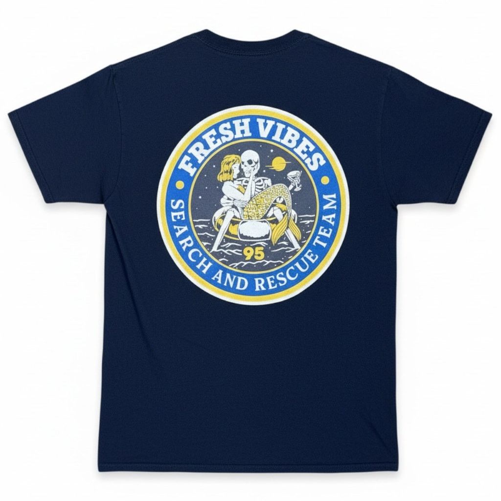 Other Fresh Vibes Search Rescue Blue T-shirt Men's Small Skater Size US S / EU 44-46 / 1 - 1 Thumbnail