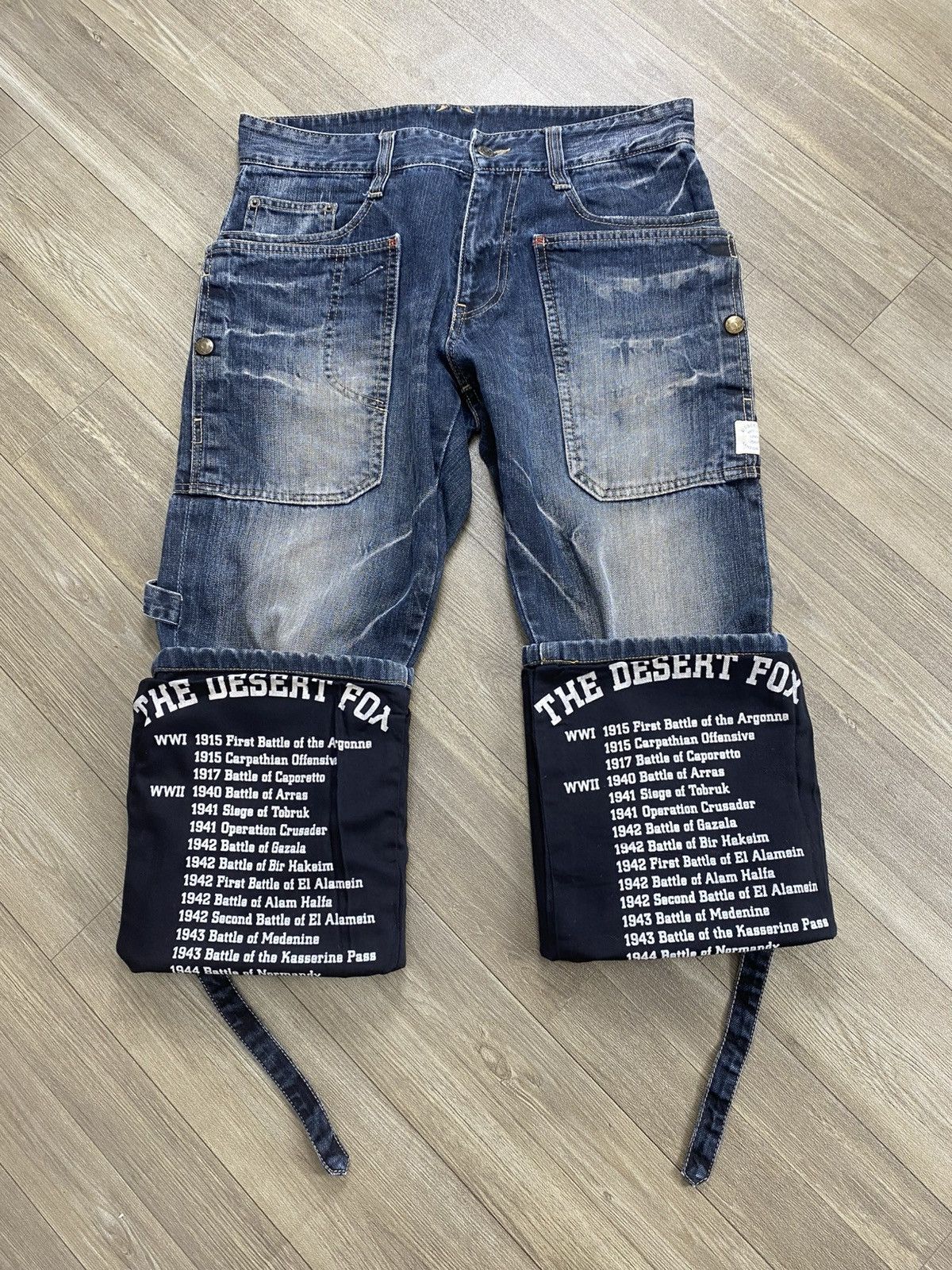 PPFM 2000s PPFM x Platation The Dessert Fox Multipocket Jeans Size US 32 / EU 48 - 2 Thumbnail