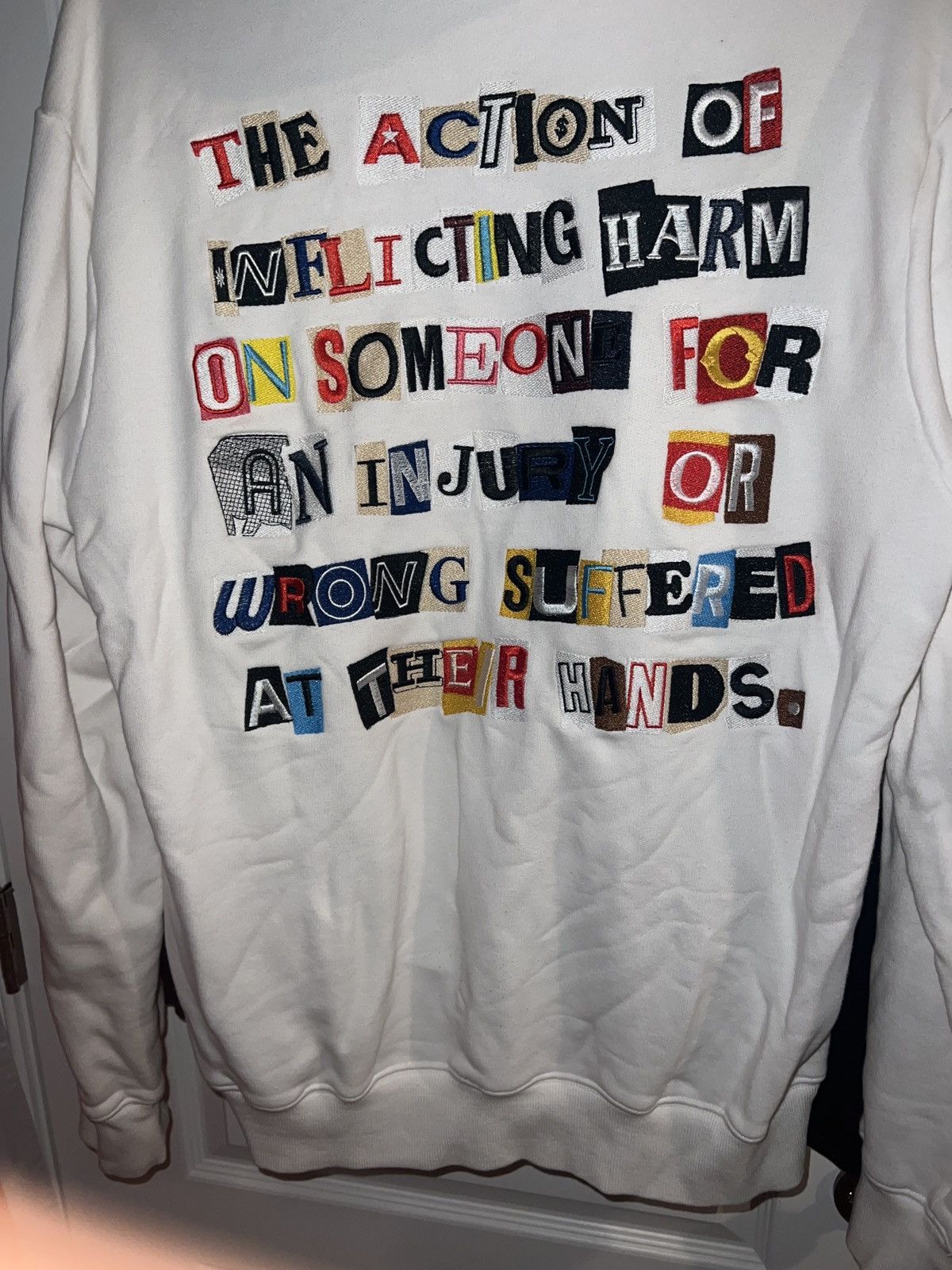 Revenge Revenge ransom note white hoodie Size US XL / EU 56 / 4 - 1 Thumbnail