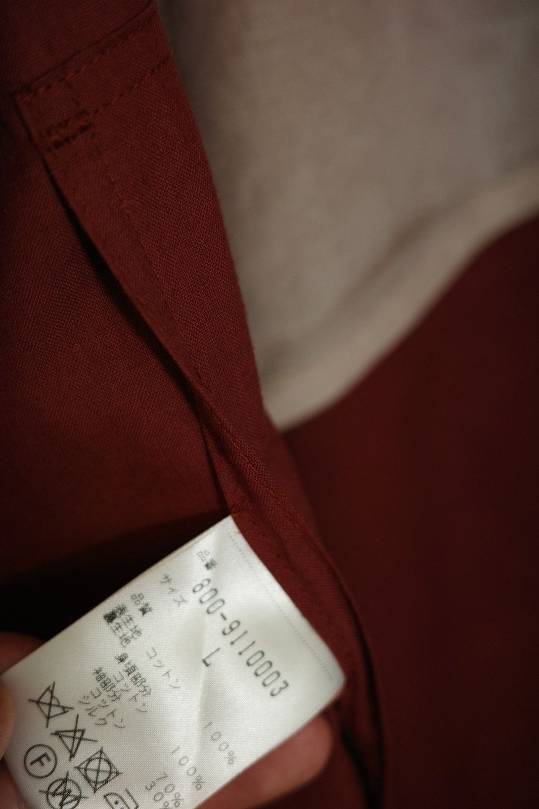 Japanese Brand Seven by seven red silk coat Size US L / EU 52-54 / 3 - 5 Thumbnail
