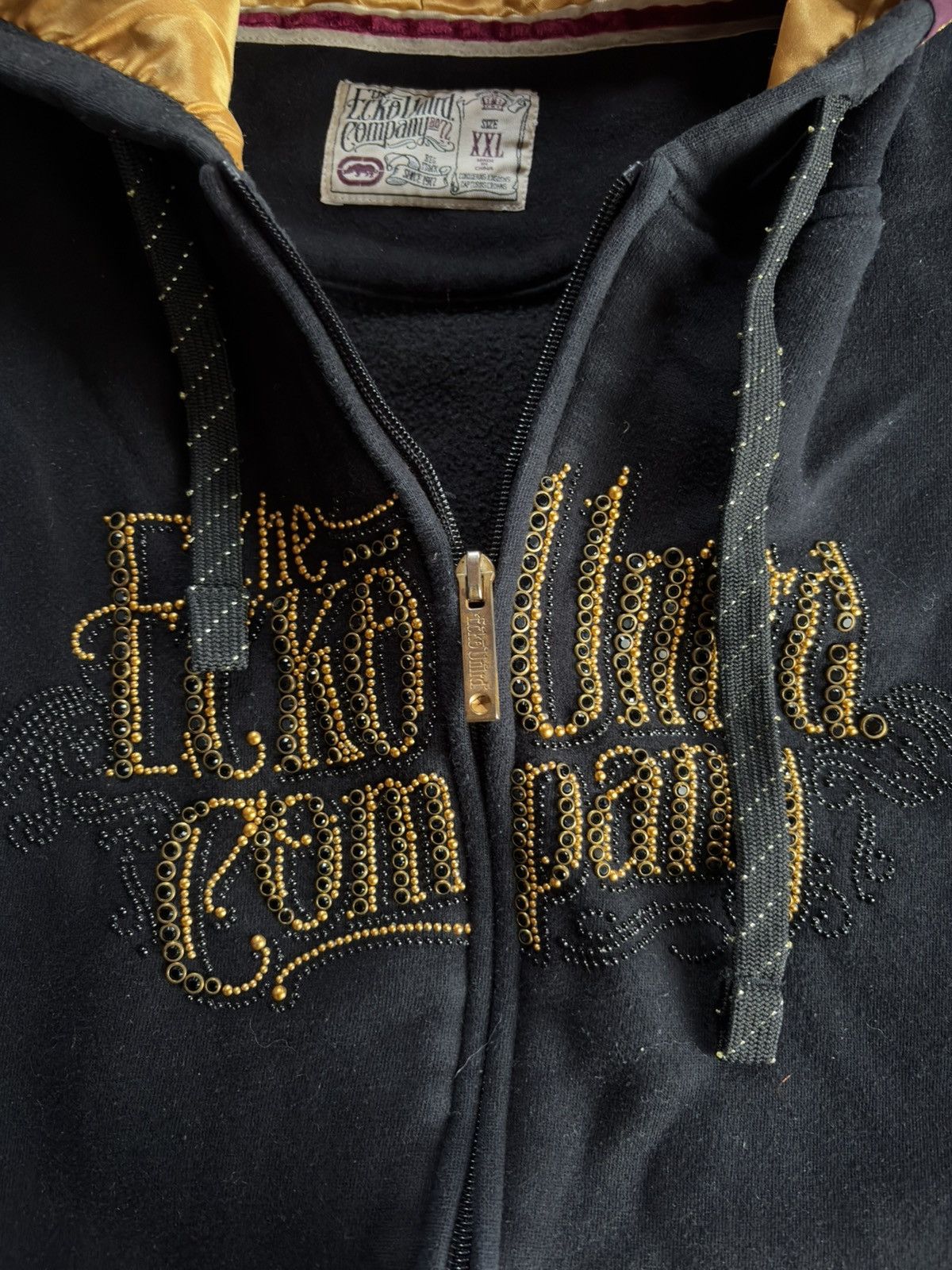 Ecko Unltd. Ecko Unlimited Studded Logo Baggy Zip Hoodie XXL Size US XXL / EU 58 / 5 - 7 Thumbnail
