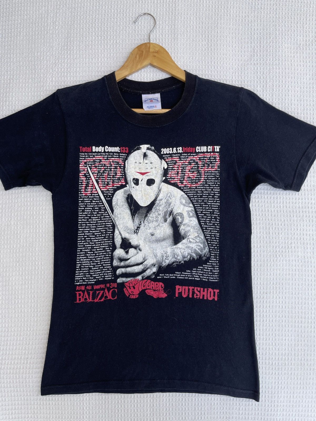Band Tees × Expert Horror Last Drop🔥Rare🔥Vtg FRIDAY THE 13th x Balzac Horror T Shirt Size US S / EU 44-46 / 1 - 8 Thumbnail