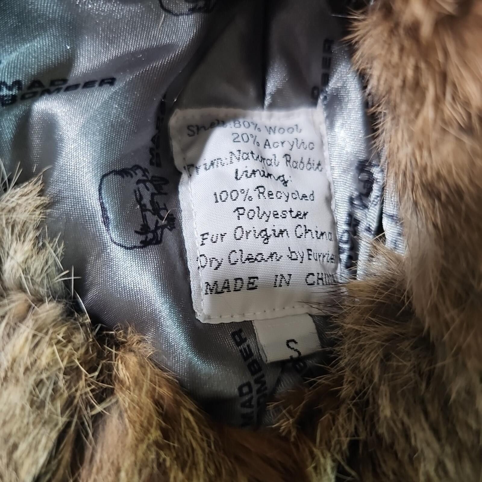 Other Mad Bomber Trapper Hat Winter Beanie S Genuine Rabbit Fur Size ONE SIZE - 6 Thumbnail