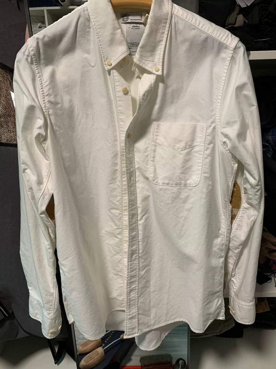 Visvim visvim white long sleeve shirt size 2 Size US M / EU 48-50 / 2 - 1 Thumbnail