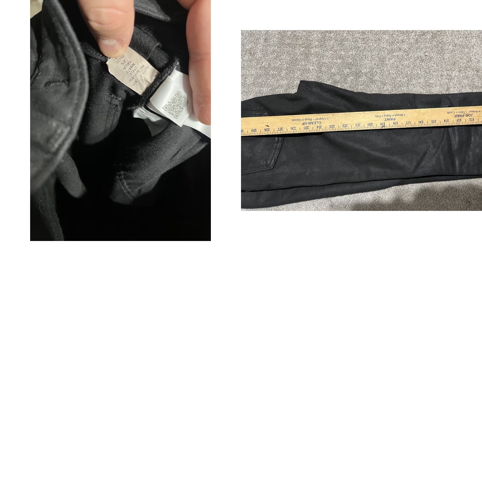 Madewell Madewell Jeans Women's Size 25 Black Mid-Rise Bootcut Style Cotton Stretch Womens Size 42" / US 20 - 8 Thumbnail