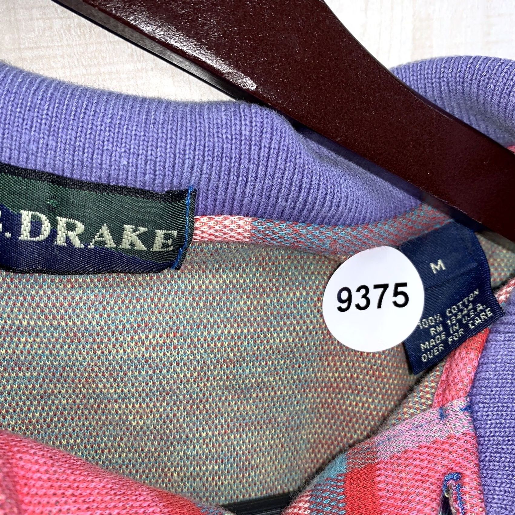 Vintage VINTAGE U.B.Drake Polo Shirt Plaid Mens M USA Made-9375 Size US M / EU 48-50 / 2 - 7 Thumbnail