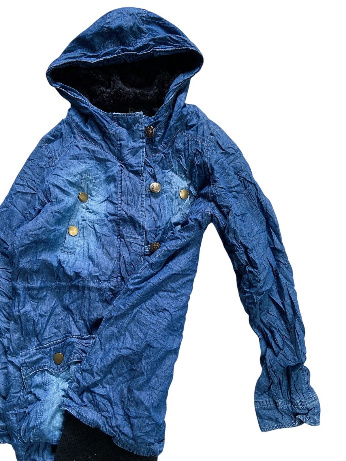 Japanese Brand SORRIDERE JAPANESE BLUE WASHED WINTER JACKET Size US L / EU 52-54 / 3 - 3 Thumbnail