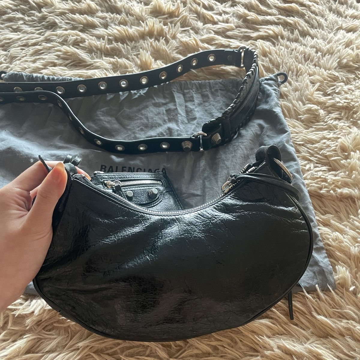 Balenciaga BALENCIAGA Black 'Le Cagole XS' Bag Size ONE SIZE - 8 Thumbnail