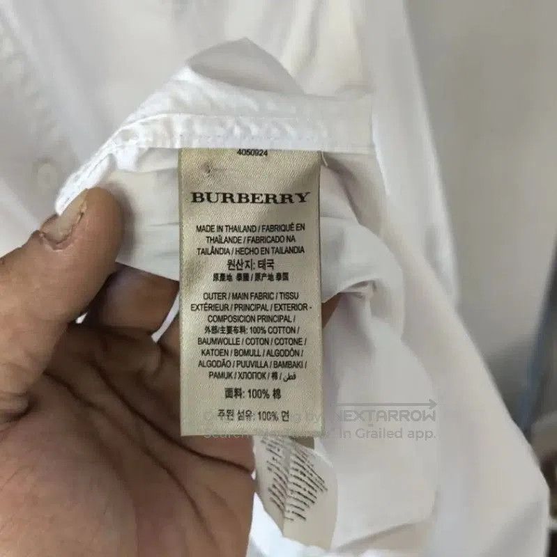 Burberry Burberry White Men's Shirt Size M. Size US M / EU 48-50 / 2 - 5 Thumbnail