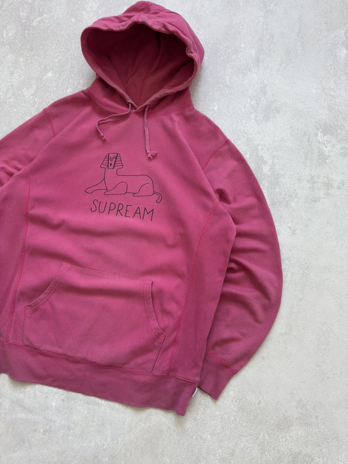 Supreme Vintage Supreme Sphinx Pink OG Hoodie SS13 Size US XL / EU 56 / 4 - 2 Thumbnail