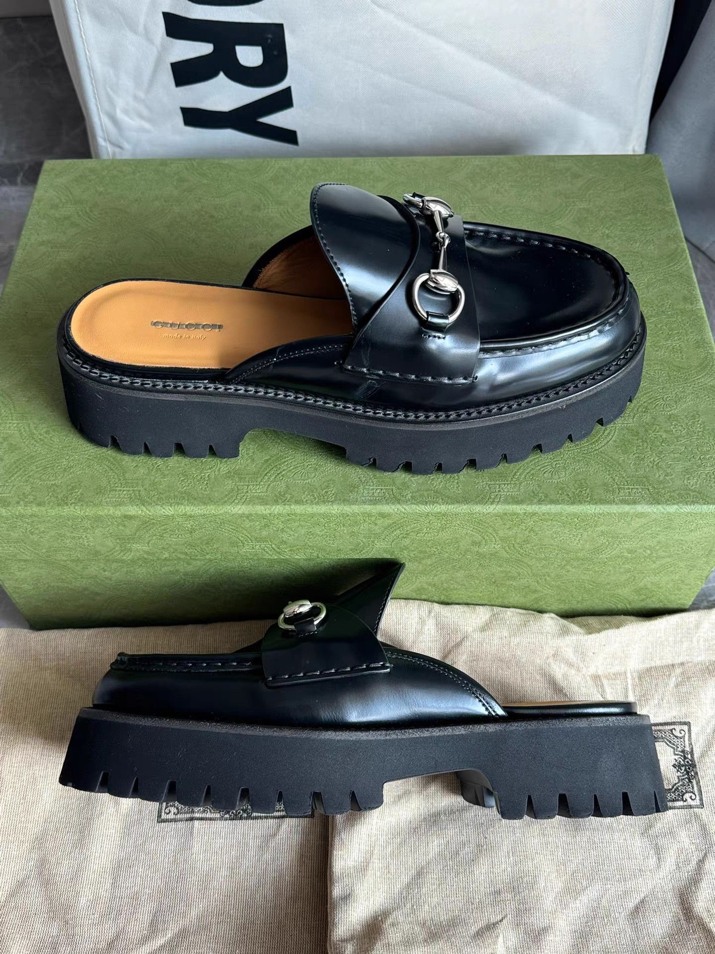 Gucci Gucci Horsebit Platform Loafer Mules K6 Size US 8 / IT 38 - 8 Thumbnail