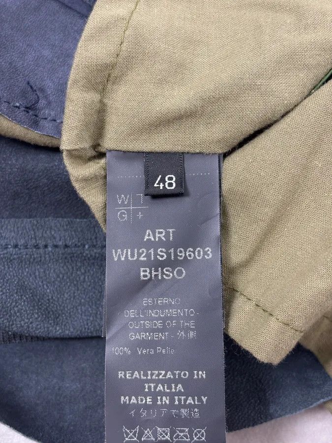Giorgio Brato 2010s Giorgio Brato Blue Eroded Leather Jacket Size US M / EU 48-50 / 2 - 12 Thumbnail