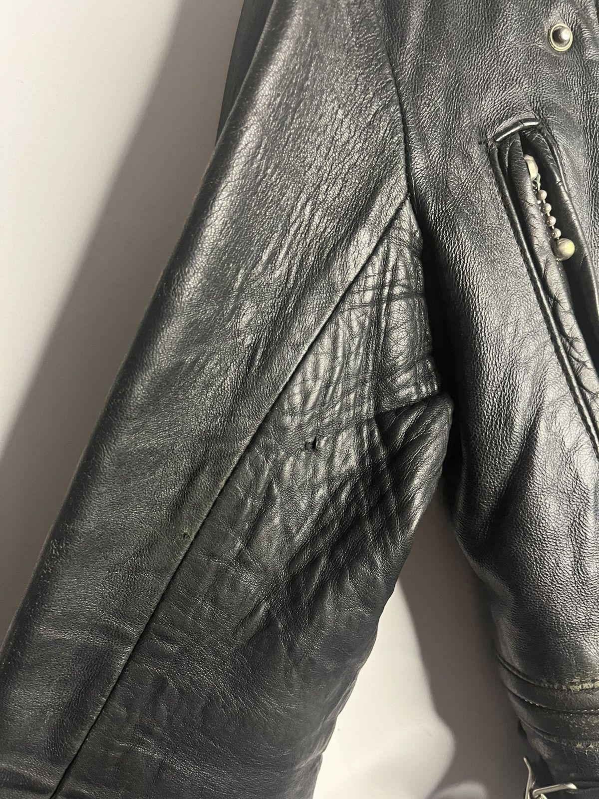 Band Tees × Vintage Rare Vintage 70s Grand Prix Leather Jacket S Punk/Rock Style Size US S / EU 44-46 / 1 - 12 Thumbnail