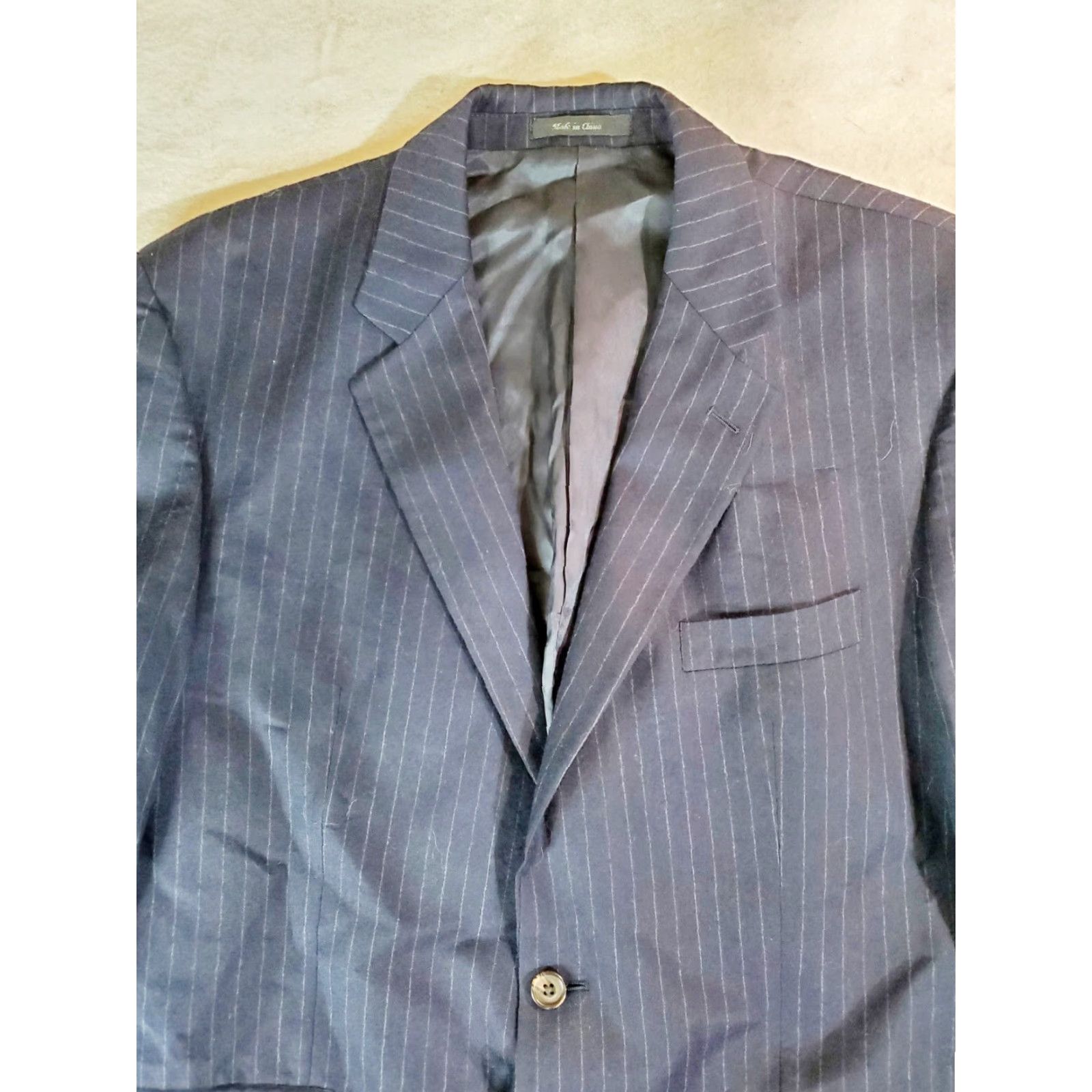 Ralph Lauren Ralph Lauren-Signature Blue Pinstripe 100% Wool Sport Coat Mens 44R Size US S / EU 44-46 / 1 - 2 Thumbnail