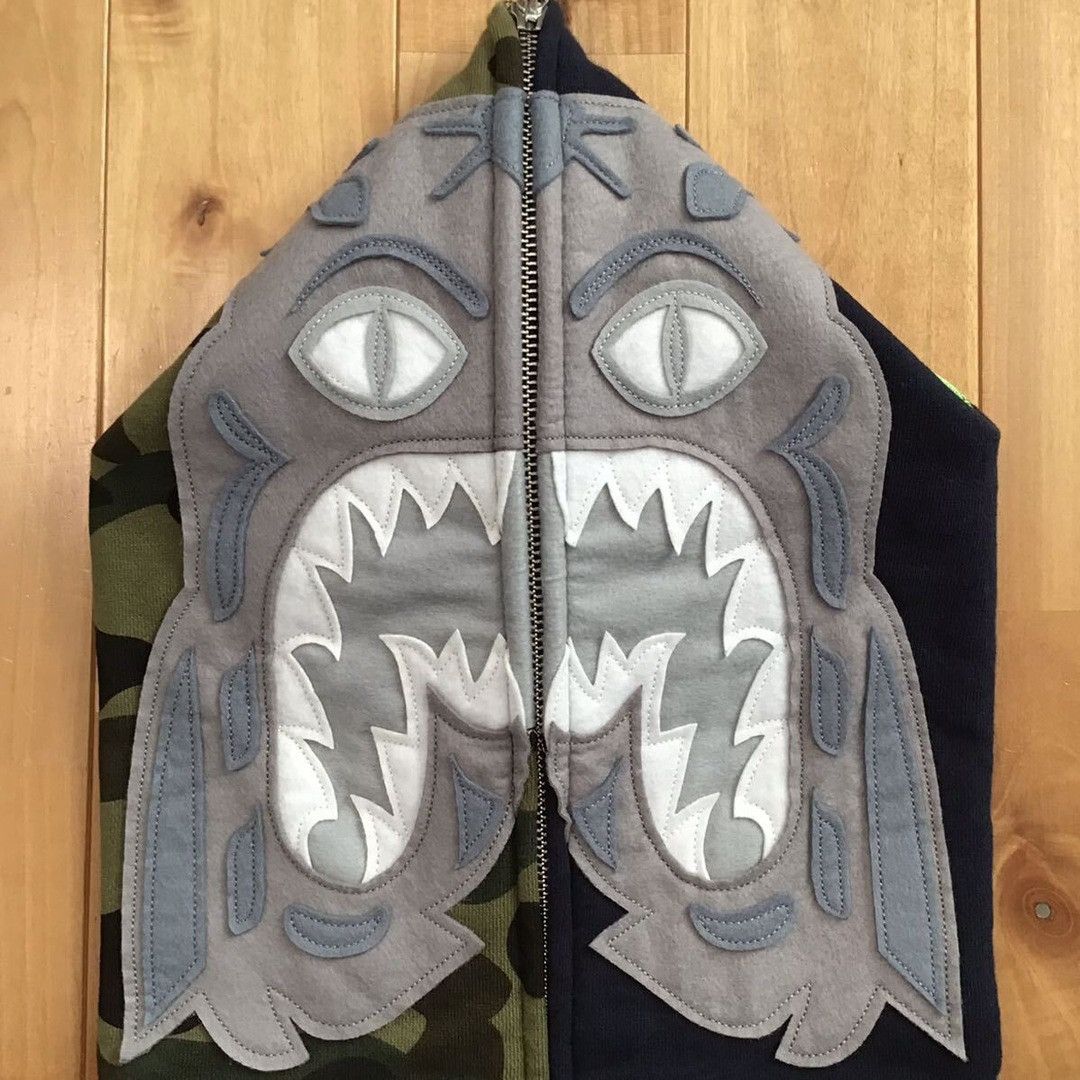 Bape BAPE Navy Tiger full zip hoodie a bathing ape Size US M / EU 48-50 / 2 - 3 Thumbnail