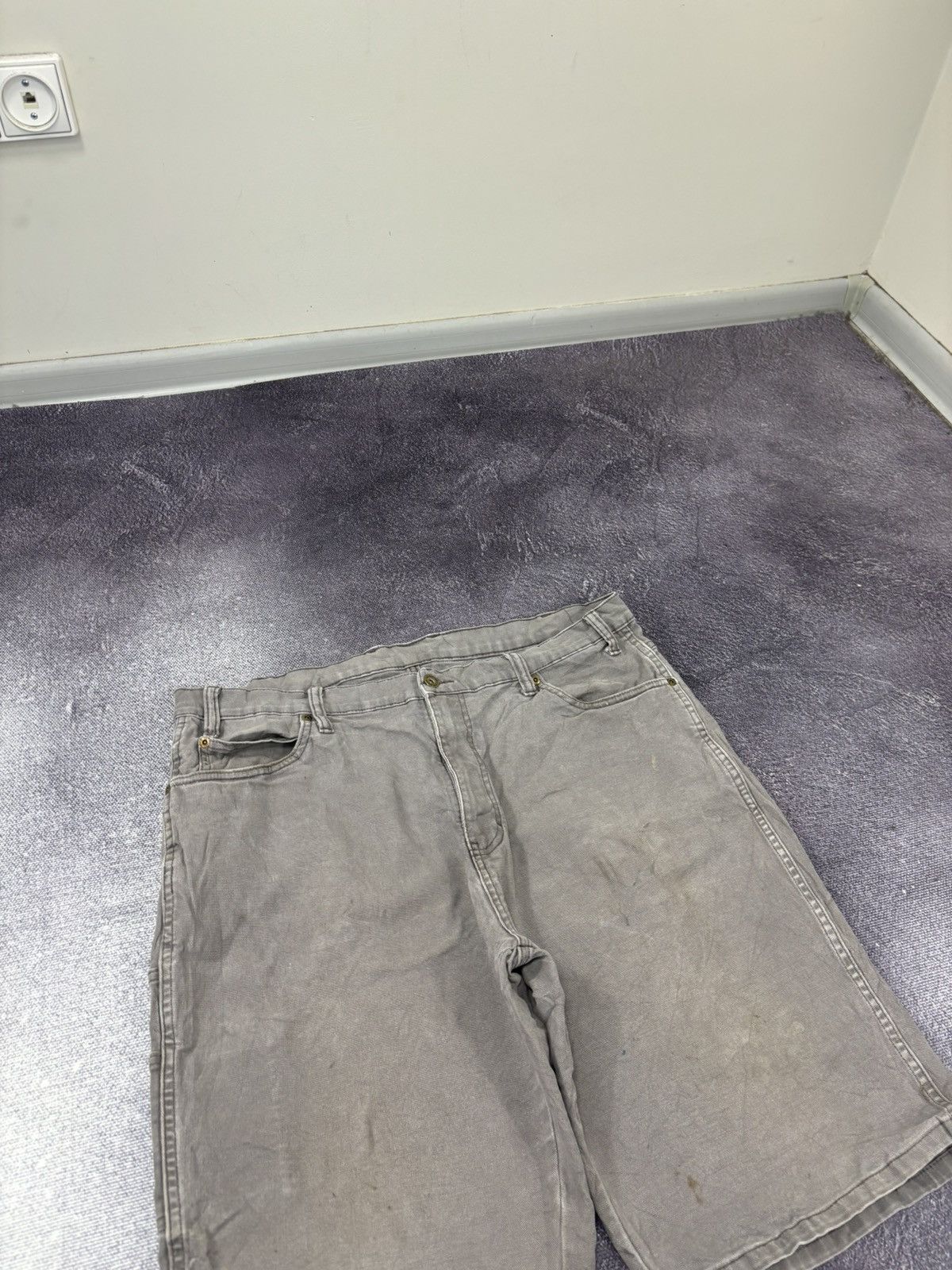 Dickies Vintage Dickies Y2K Workwear Gray Hype Baggy Shorts Jorts Size US 38 / EU 54 - 10 Thumbnail