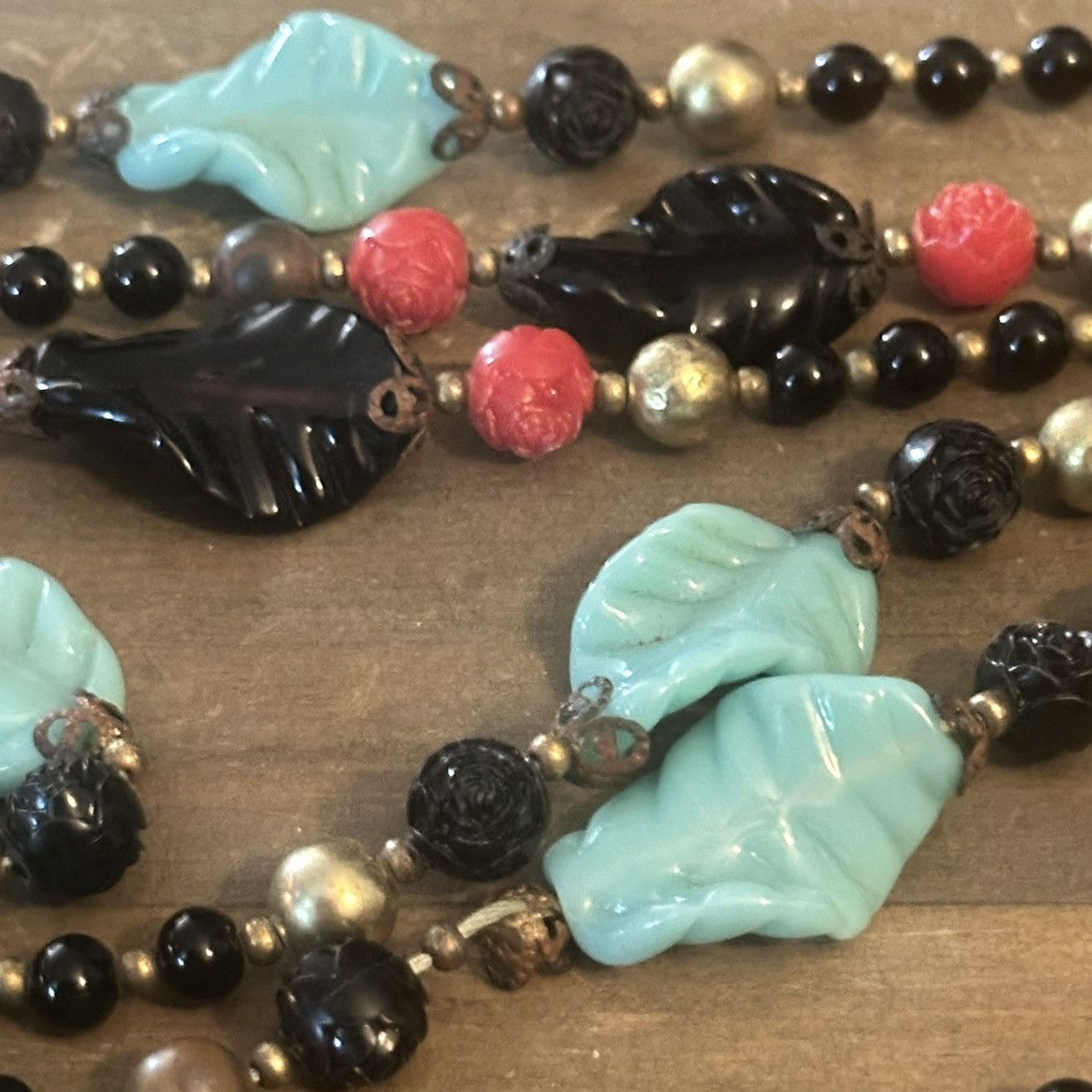 Vintage Vintage long glass bead necklace Size ONE SIZE - 3 Thumbnail