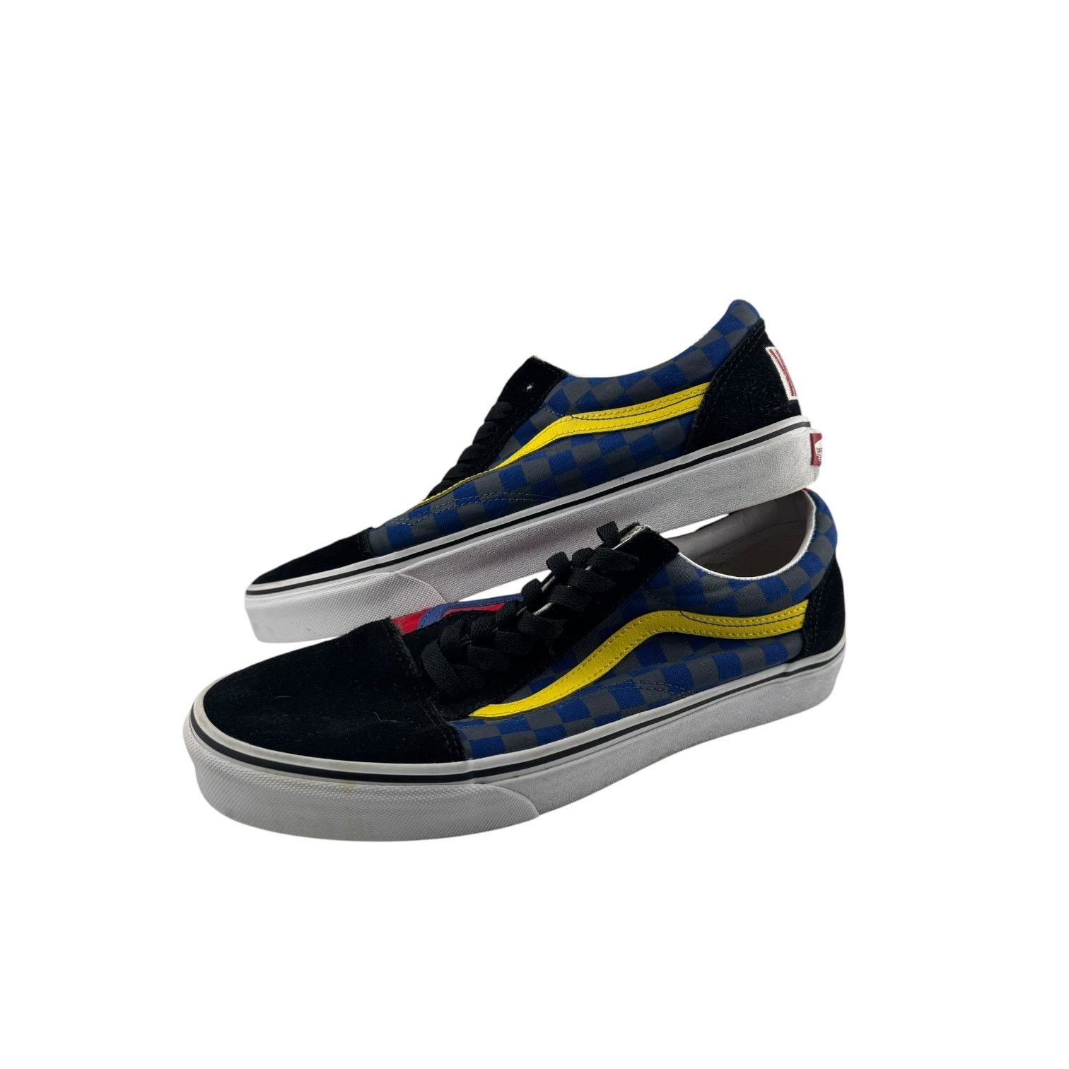 Vans Vans Old Skool Shoes Red & Blue Checkerboard (Size 10/11.5) Size US 10 / EU 43 - 4 Thumbnail