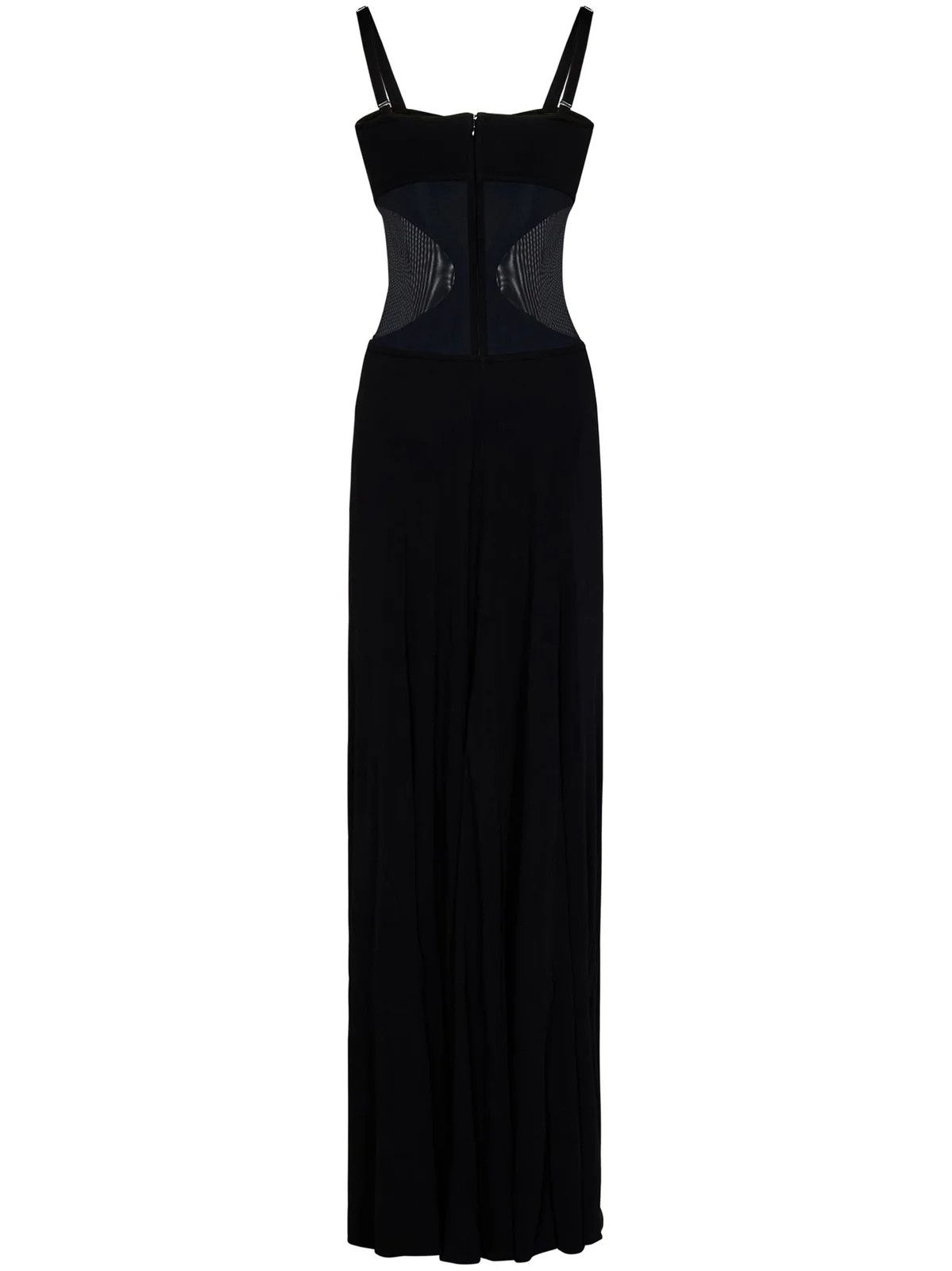 Alexander McQueen o1y0325 Elegant Maxi Dress in Black Size S / US 4 / IT 40 - 2 Thumbnail