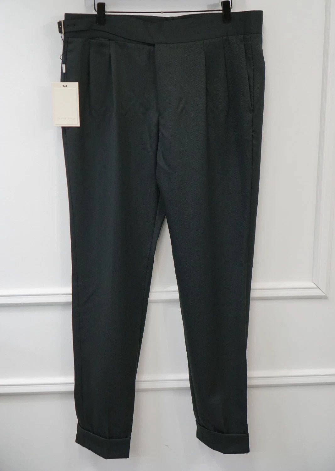 Suitsupply Men Suitsupply Pants Green Felini Pure Wool Size UK/US40 Size 40R - 1 Thumbnail