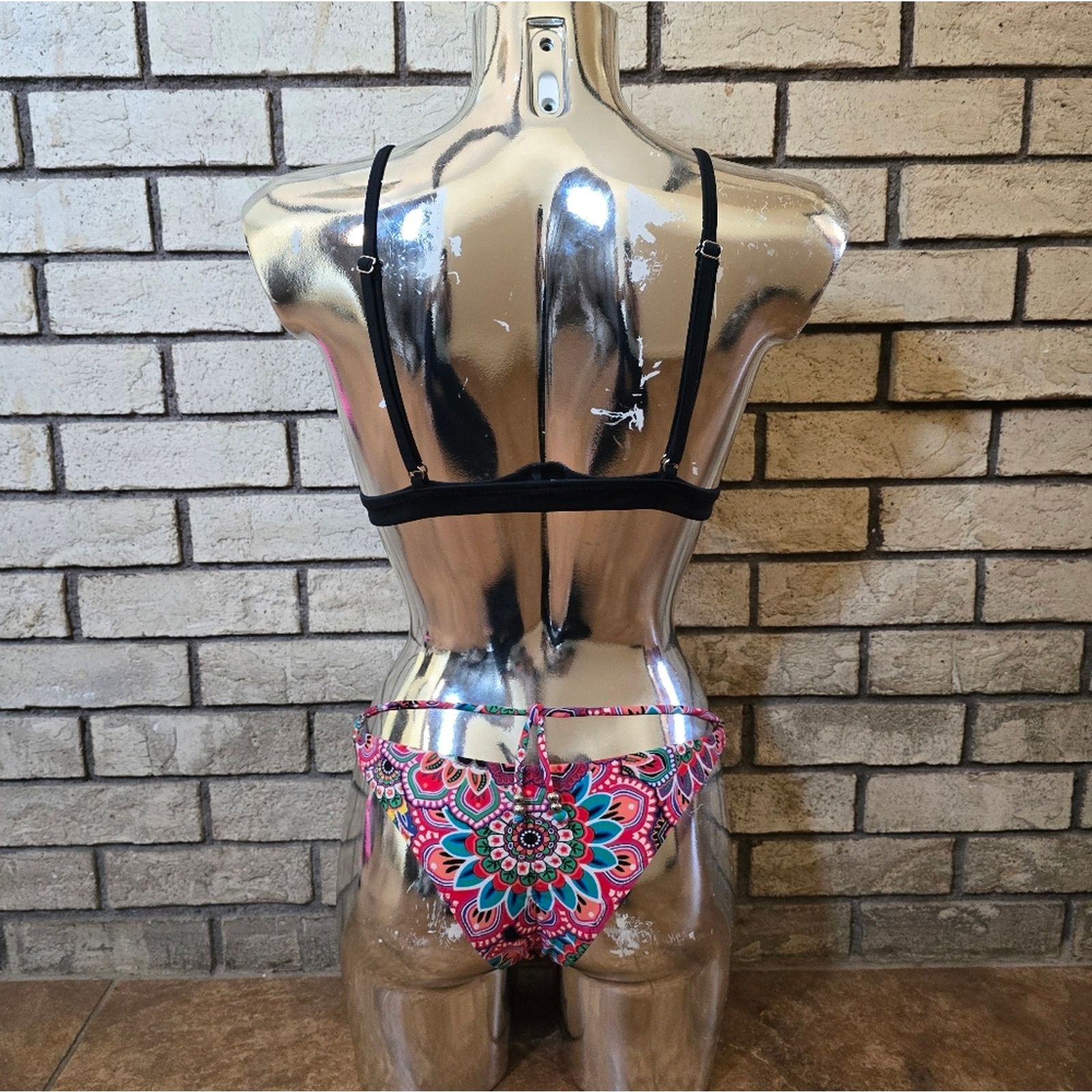 Other Black Flower | FYS | Venice×St.Tropez Bikini Set Size ONE SIZE - 2 Thumbnail