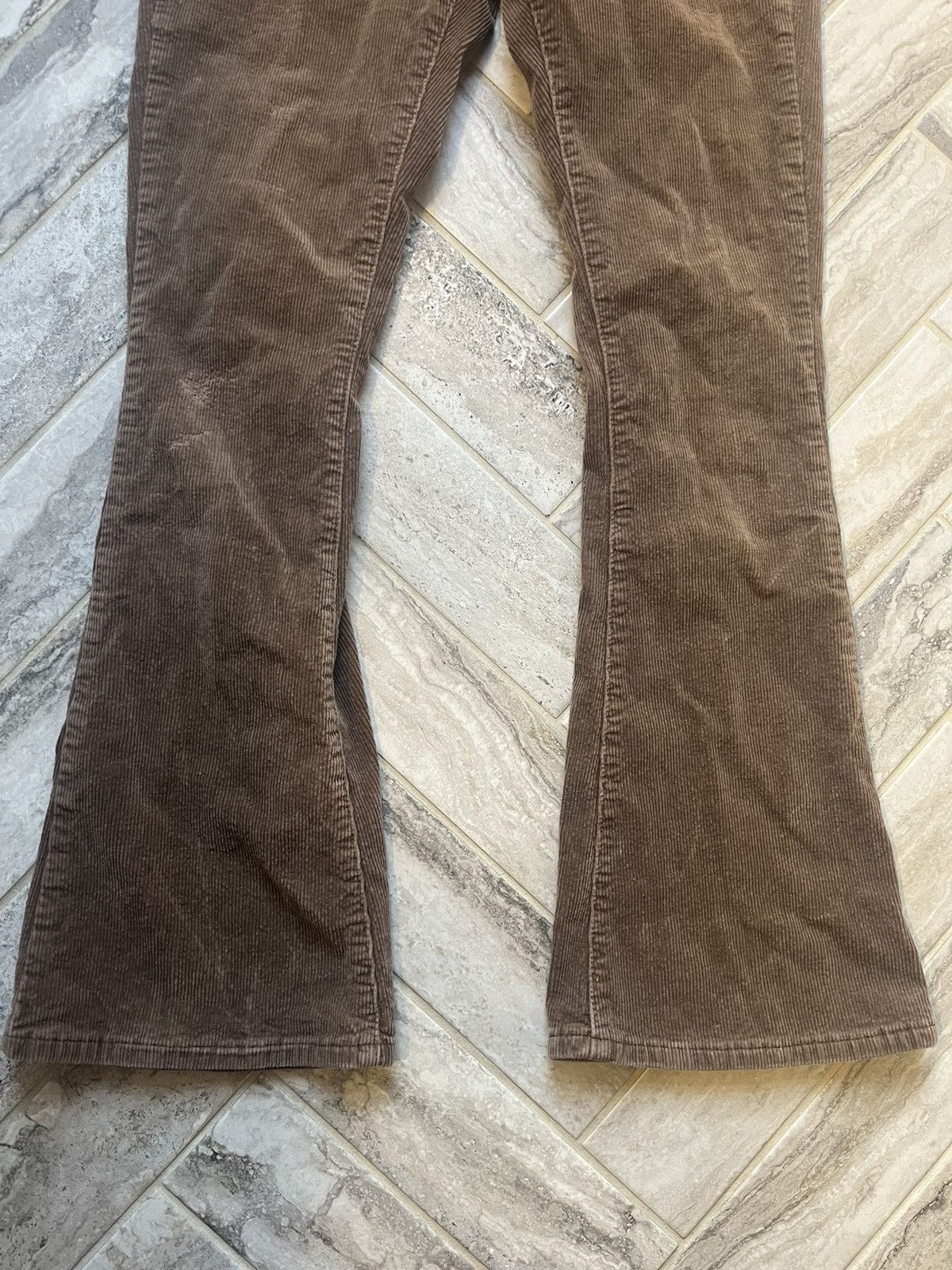 Vintage brown flared corduroy pants Size 27" / US 4 / IT 40 - 2 Thumbnail