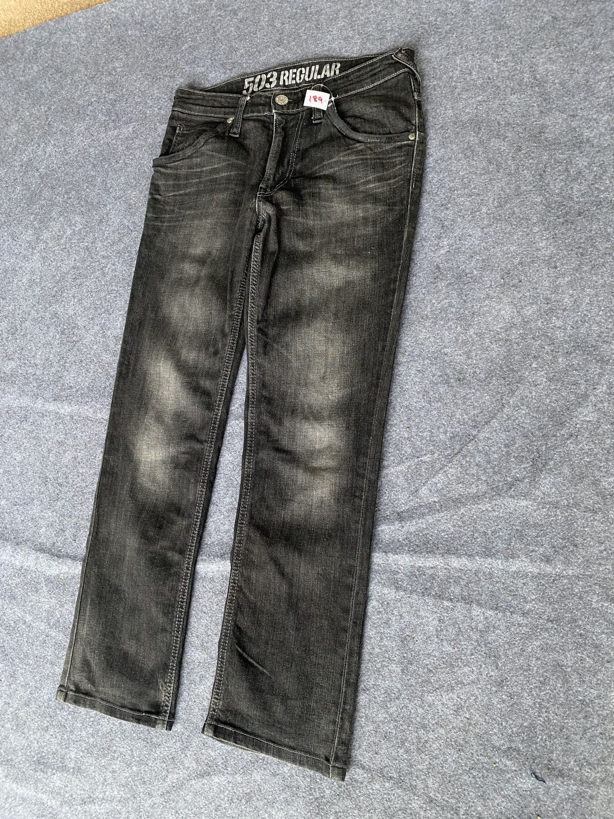 Edwin × PPFM Vintage edwin 503 blue trip denim Size US 29 - 3 Thumbnail