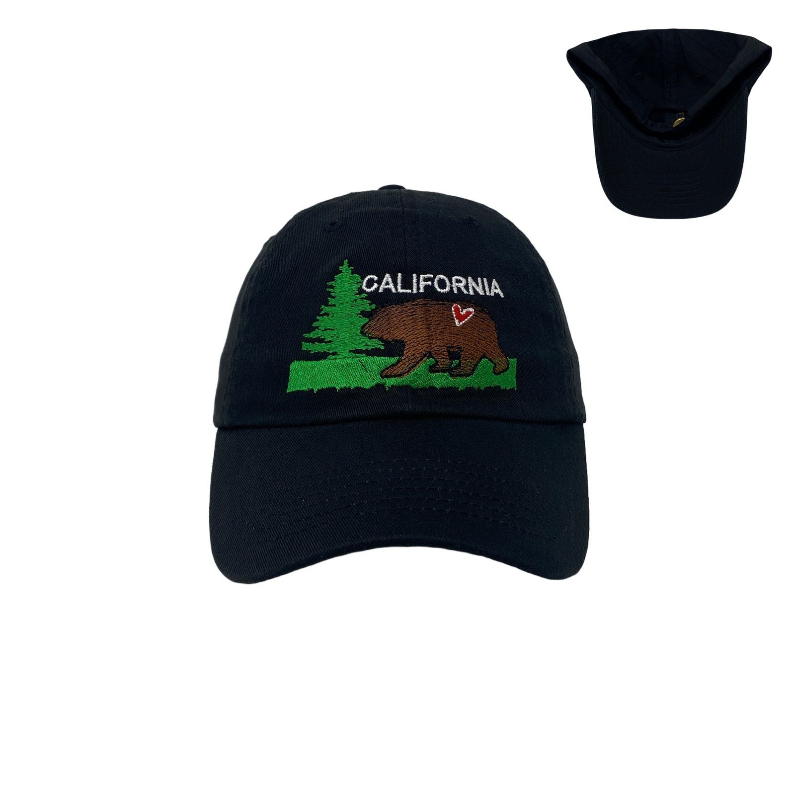 Other California Brown Bear Heart Tree Nature Wildlife Dad Hat Size ONE SIZE - 1 Thumbnail