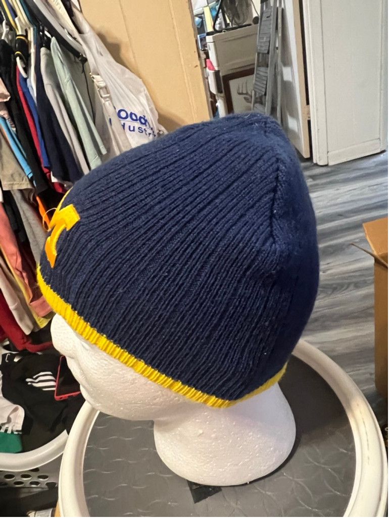 American Needle Men's American Needle Michigan M Blue Yellow Knit Beanie Hat Size 30 - 2 Thumbnail