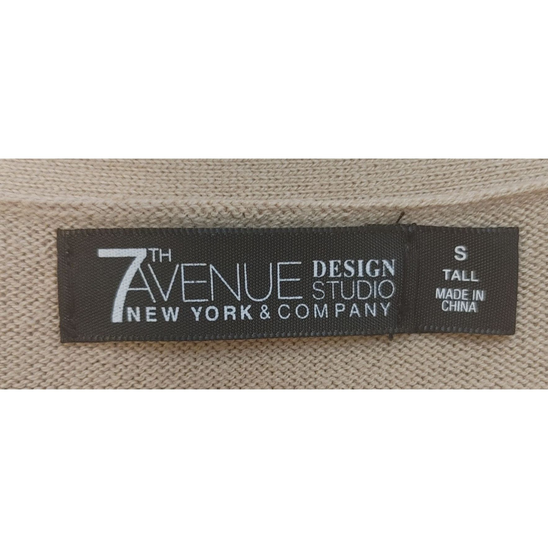 Other New York & Company 7th Avenue Design Studio Beige Button Up Size S / US 4 / IT 40 - 3 Thumbnail