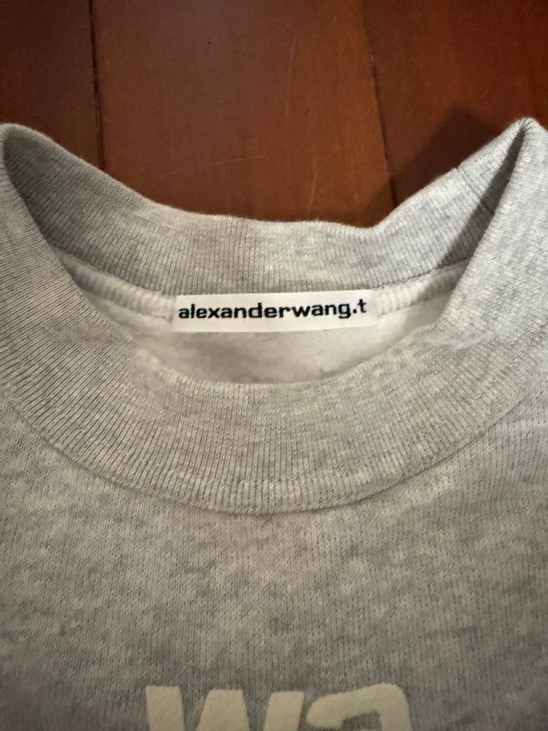 Alexander Wang Alexander Wang Women's Gray Thick Fleece Sweatshirt- Size S / US 4 / IT 40 - 2 Thumbnail