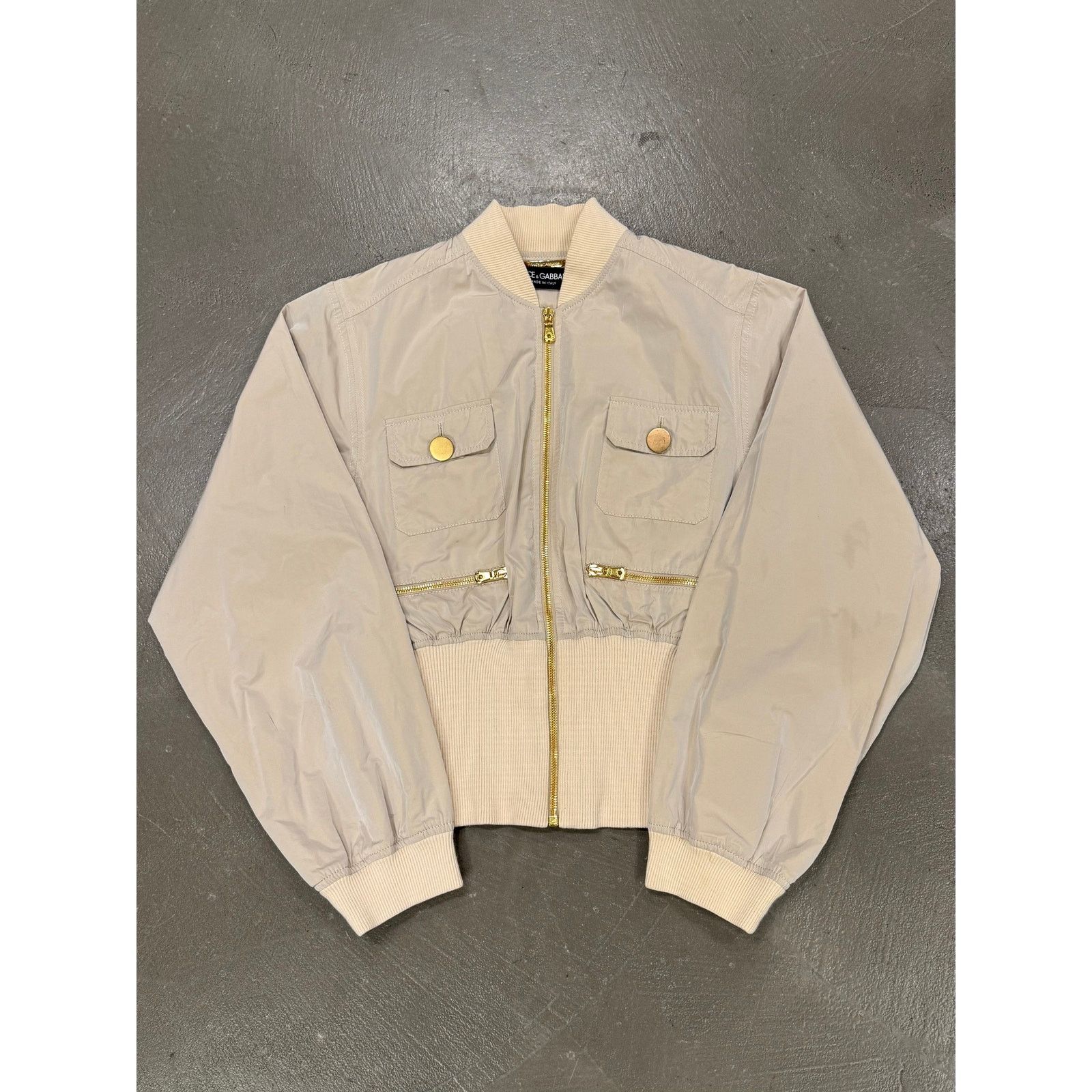Dolce & Gabbana 2003 Dolce & Gabbana cropped nylon bomber jacket Size S / US 4 / IT 40 - 1 Thumbnail