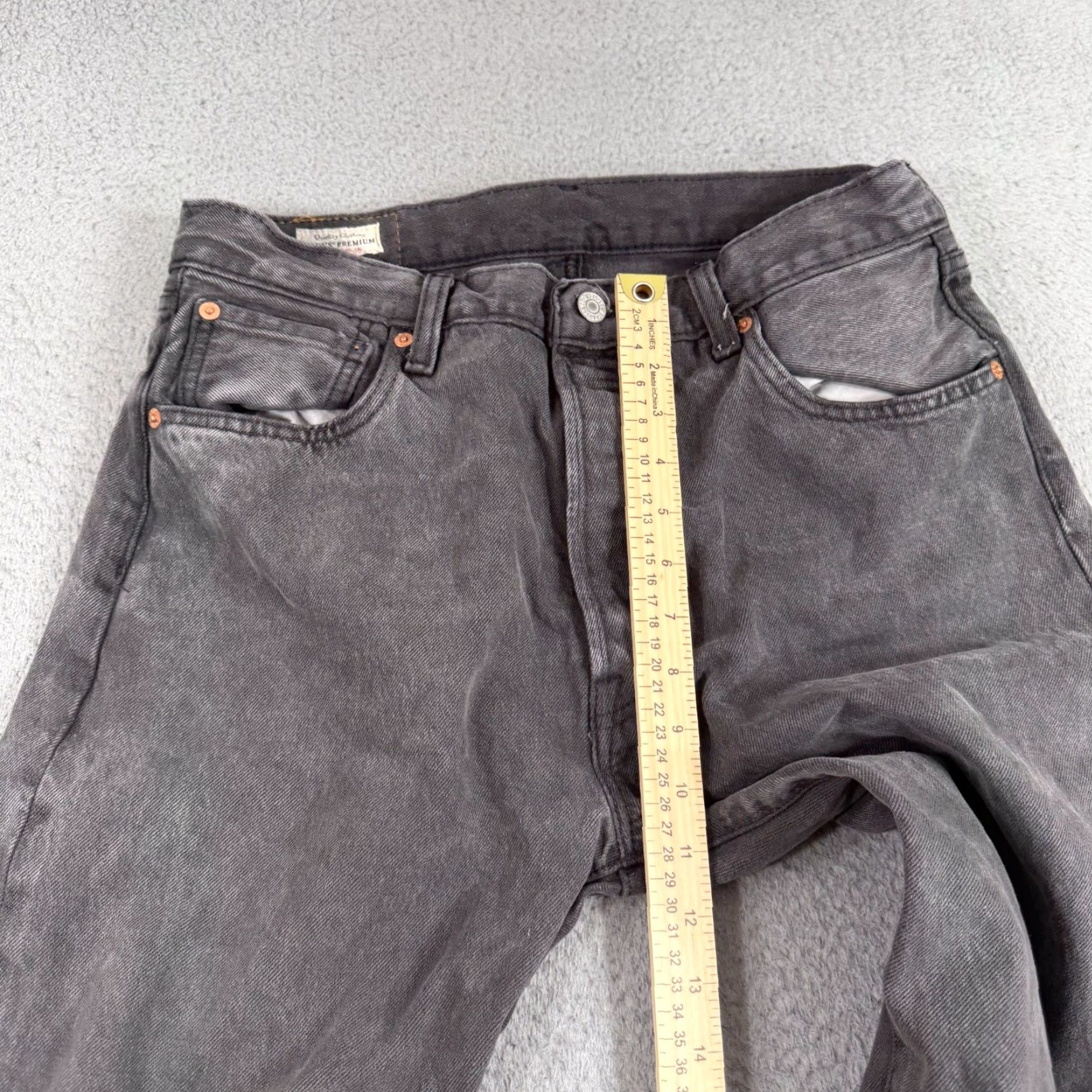 Levi's Levi's 501 Jeans Men 34x34 Gray High Rise Straight Leg Button Fly Denim Pants 93 501 Size US 34 / EU 50 - 4 Thumbnail