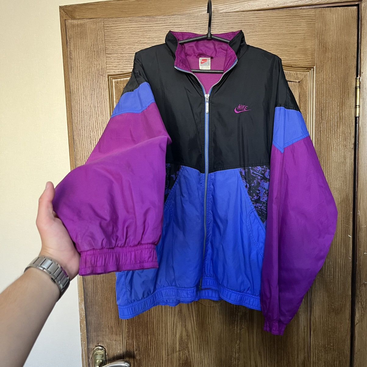 Nike Nike Vintage Track Jacket Nylon Drill Japanese Boxy Size US L / EU 52-54 / 3 - 2 Thumbnail