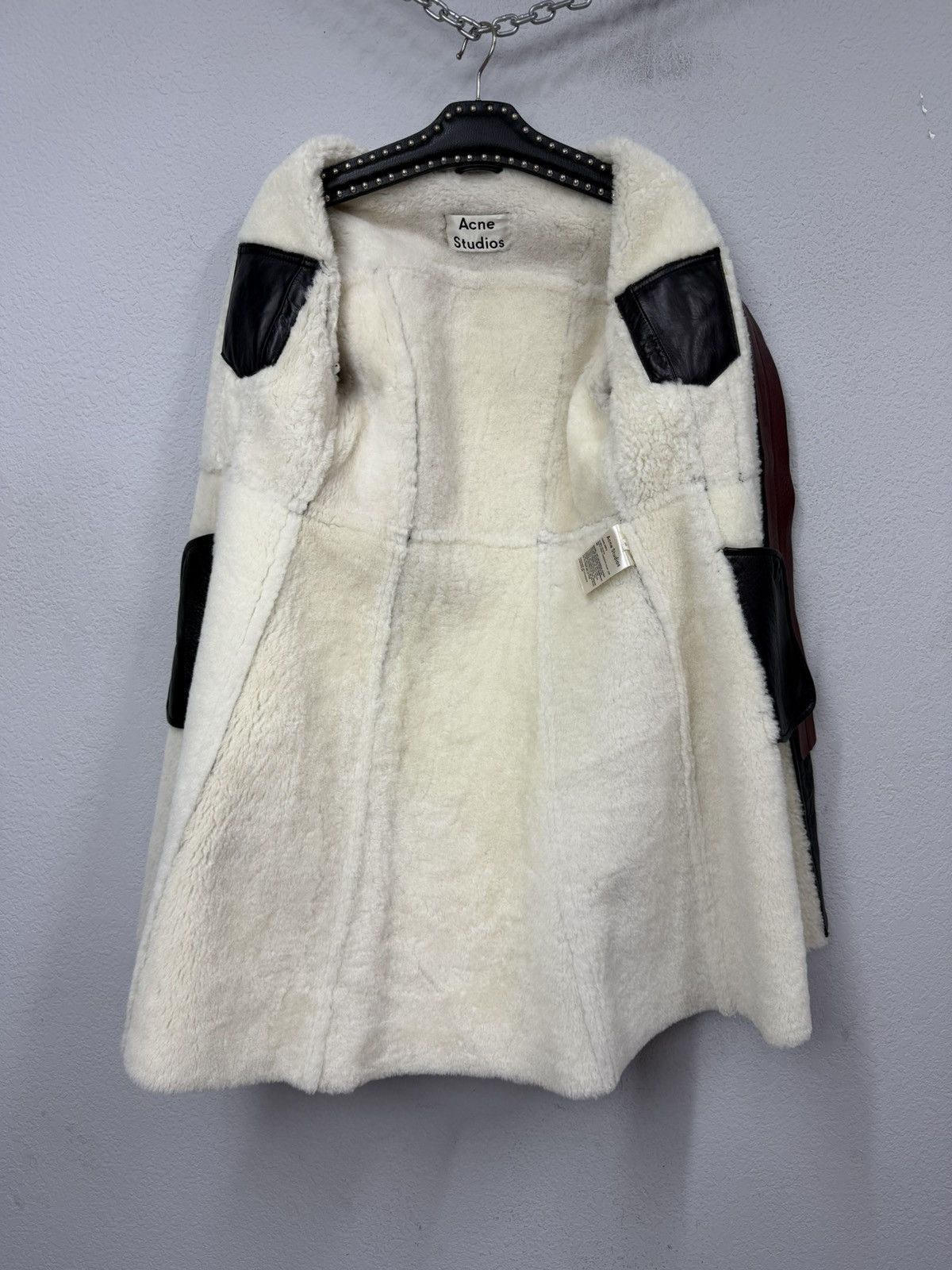 If Six Was Nine Acne Studios Shearling Lamb Leather Coat Jacket Size S / US 4 / IT 40 - 16 Thumbnail