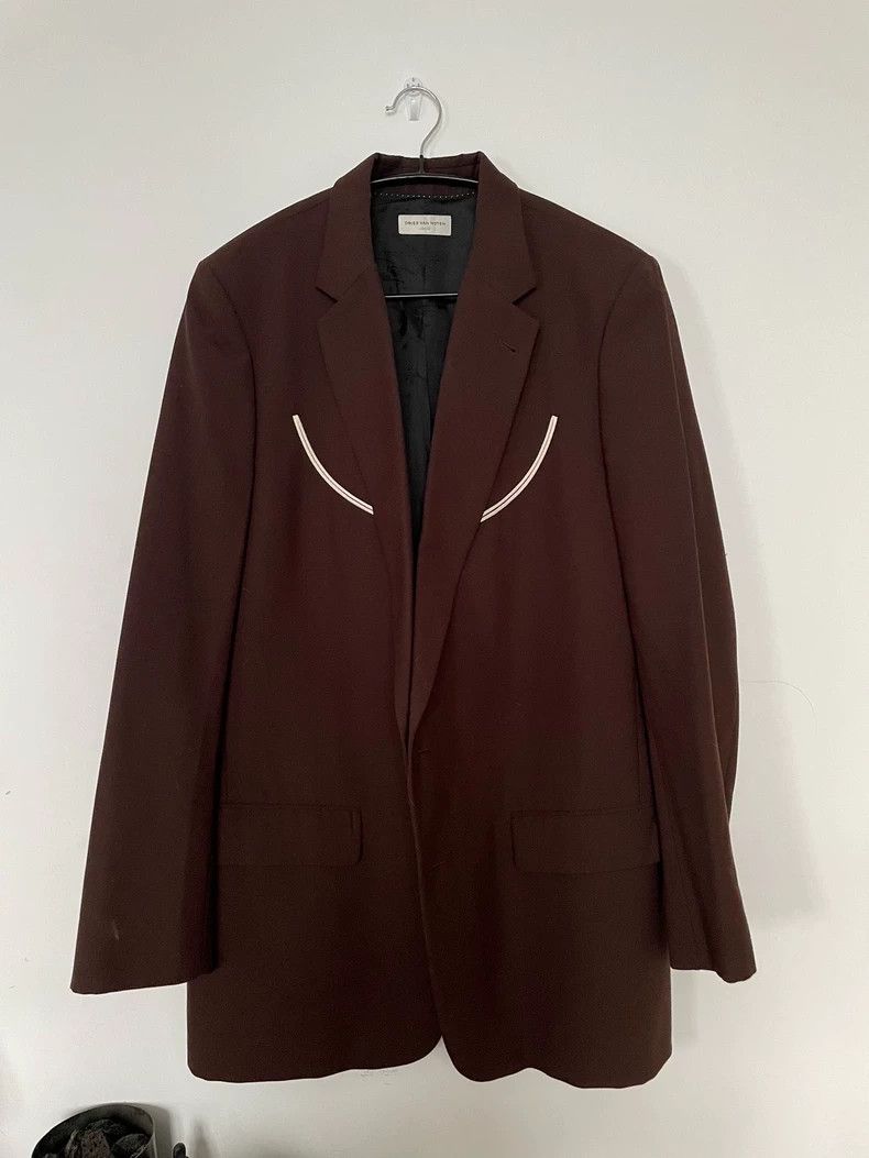 Dries Van Noten Dries Van Noten Brown Blazer L Size US L / EU 52-54 / 3 - 1 Thumbnail