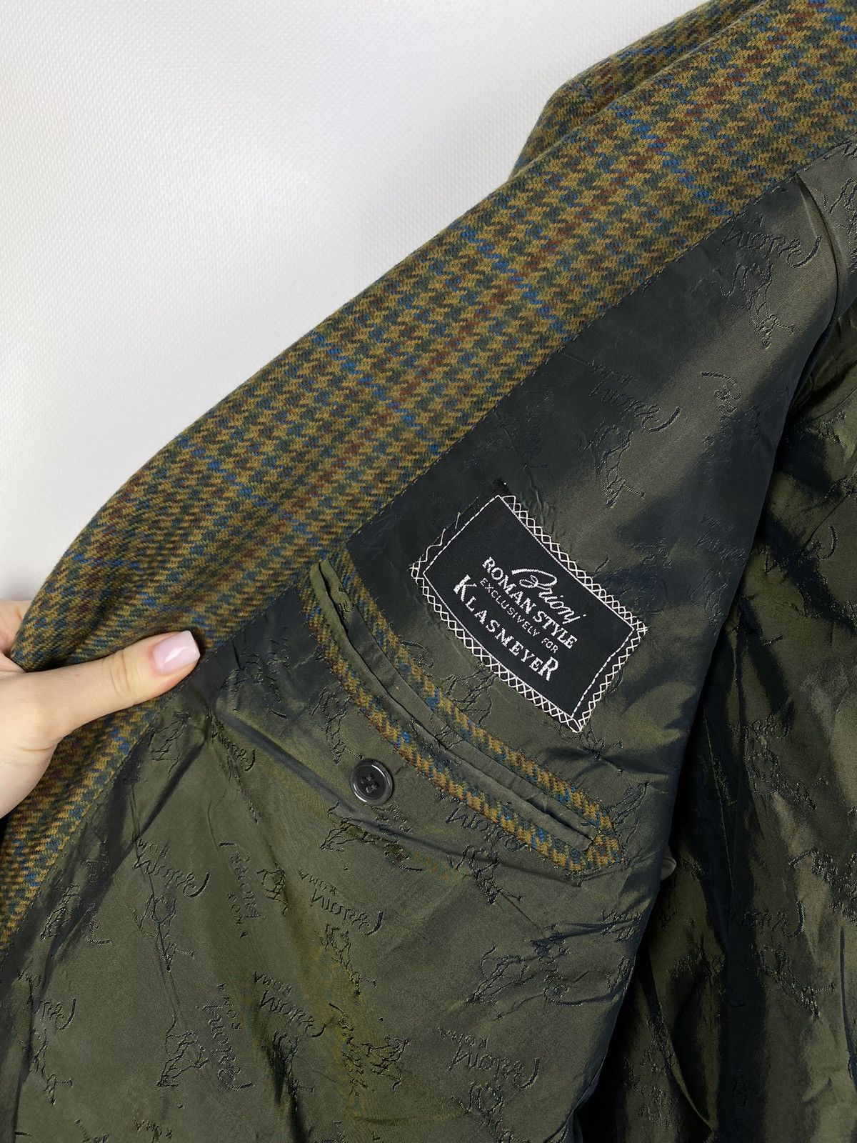 Brioni × Vintage Brioni vintage men’s wool blazer jacket size 47 / 57 Size 48R - 19 Thumbnail