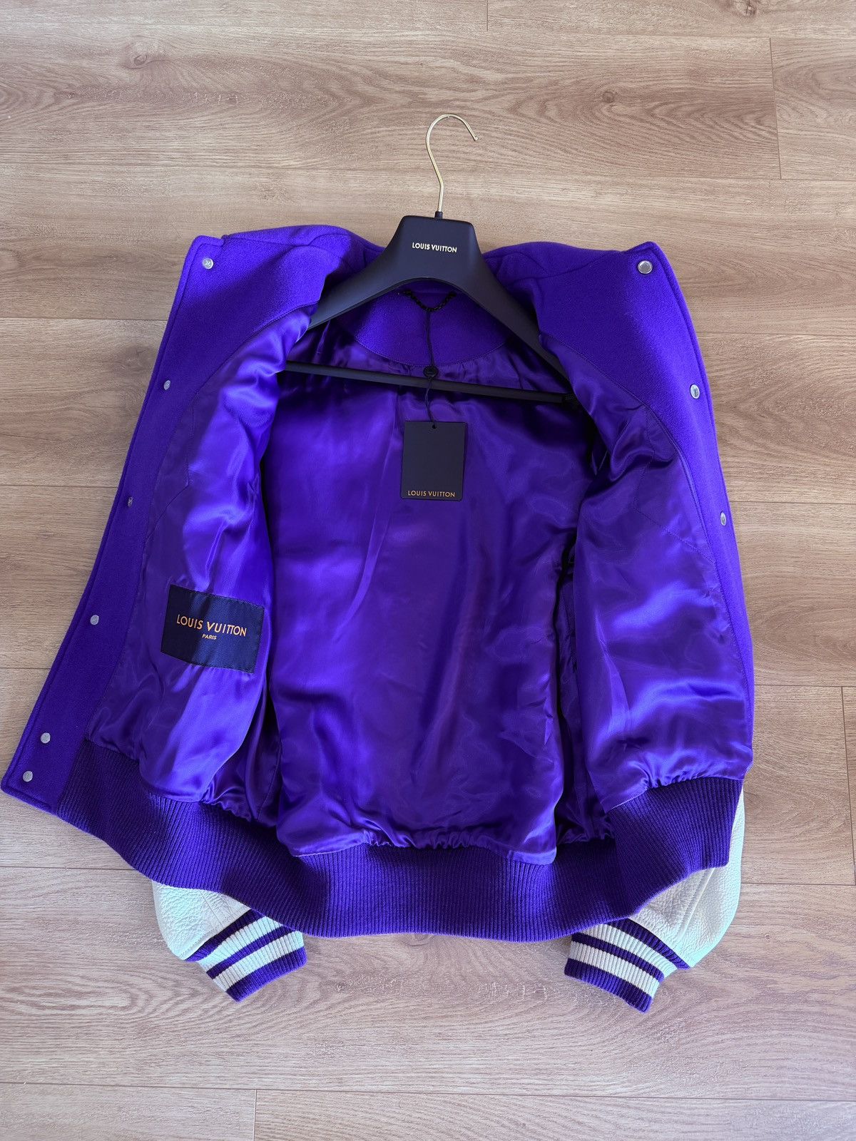 Louis Vuitton Louis Vuitton Multi Patch Leather Varsity Blouson Virgil Size US M / EU 48-50 / 2 - 7 Thumbnail